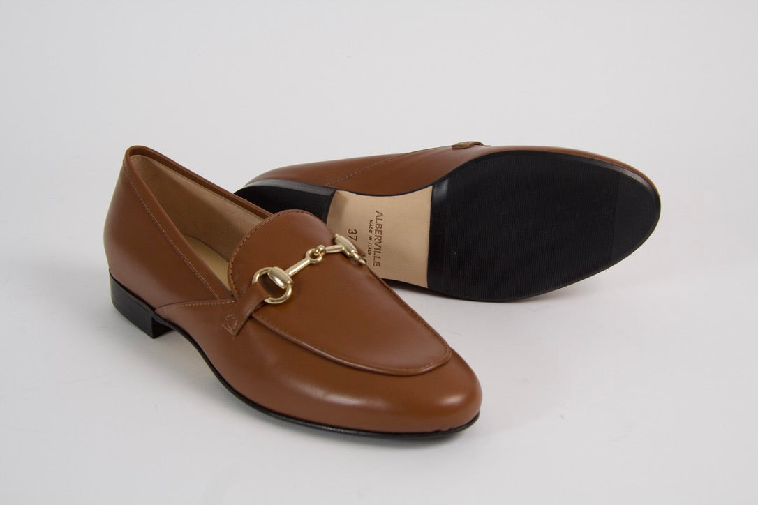 Royal Cognac Leather Loafers