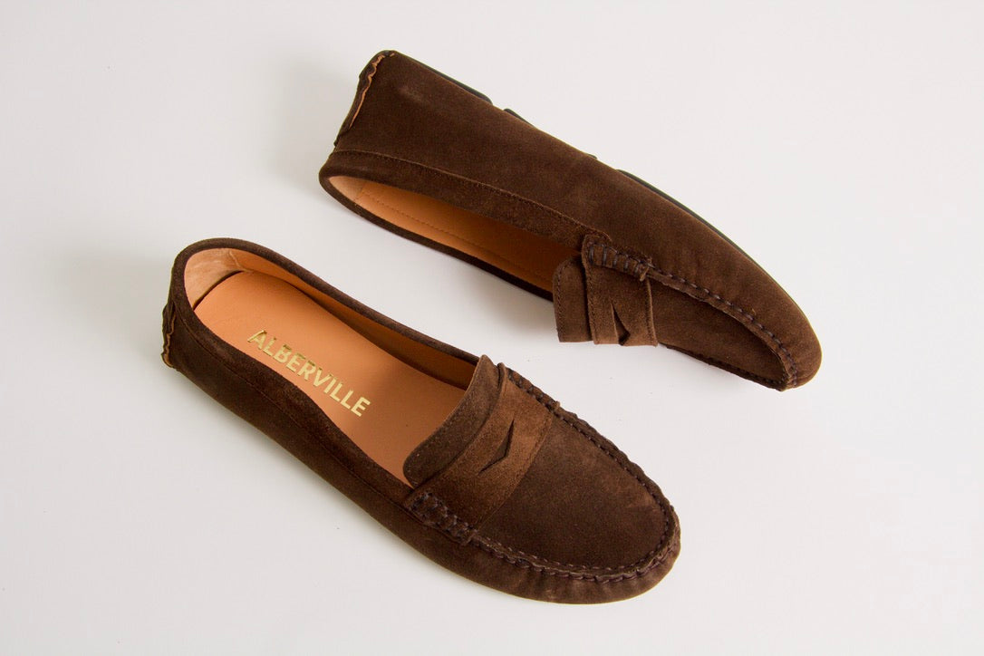 Rosemary Darkbrown Suede Moccasin