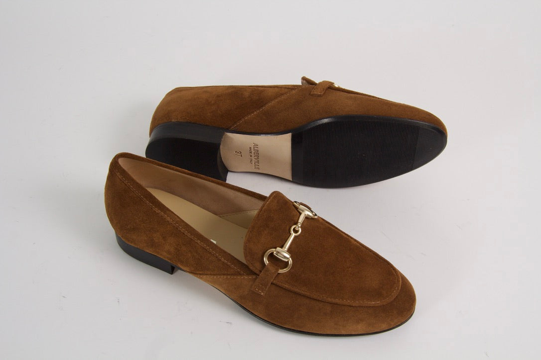 Royal Brown Suede Loafers