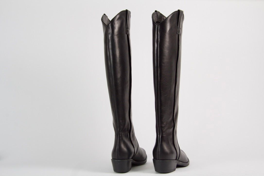 Salome Tall Black Western Boots