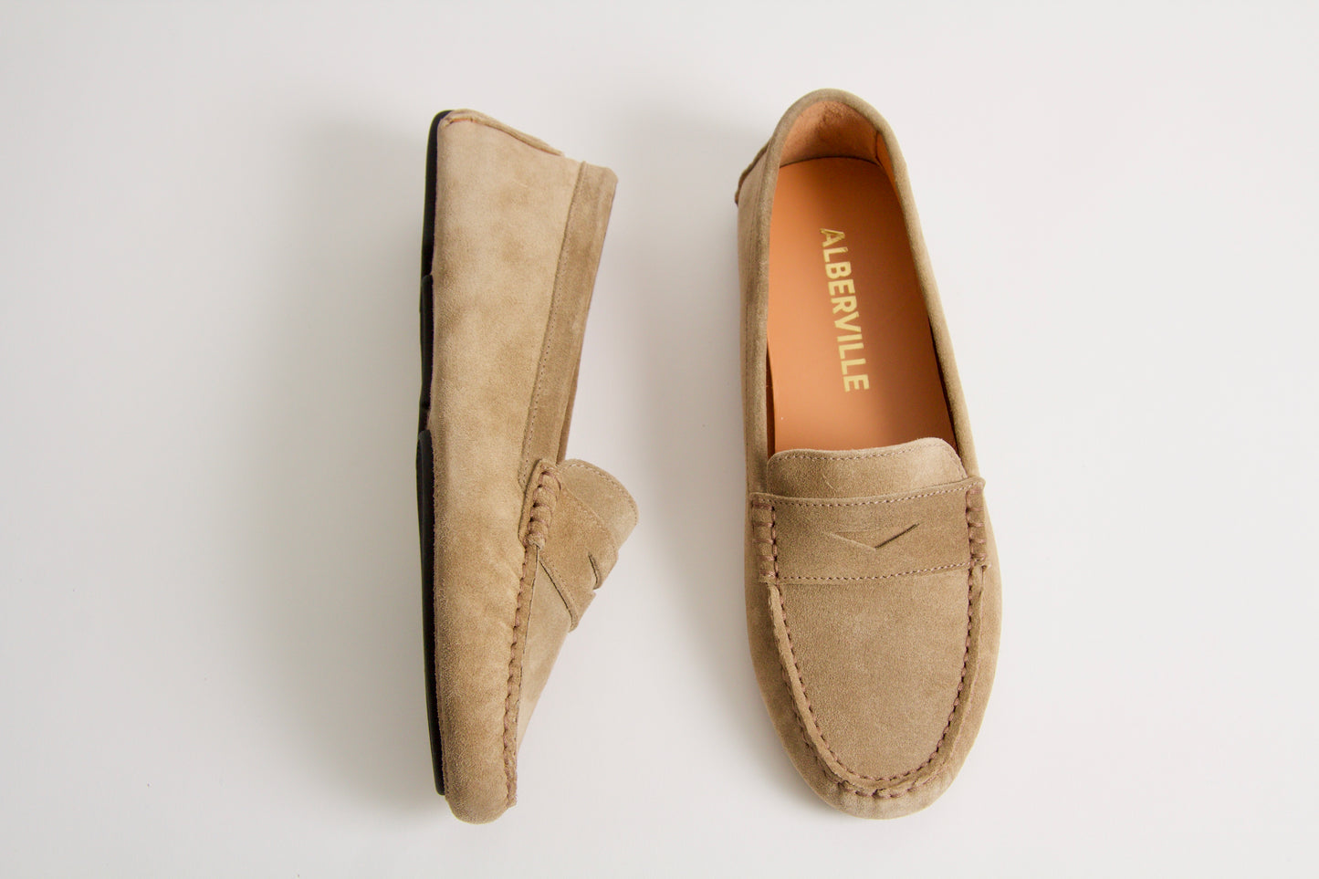 Rosemary Taupe Suede Moccasin