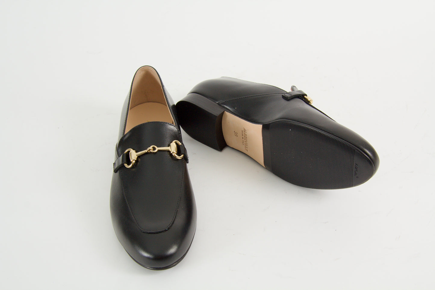 Olympia Black Loafers