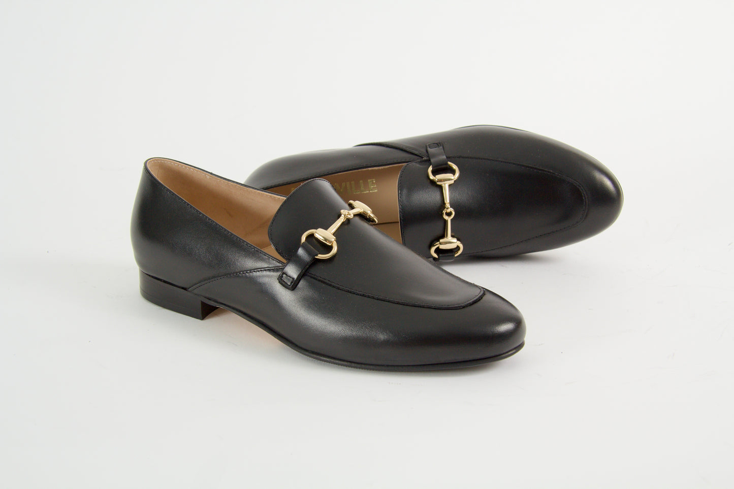 Olympia Black Loafers