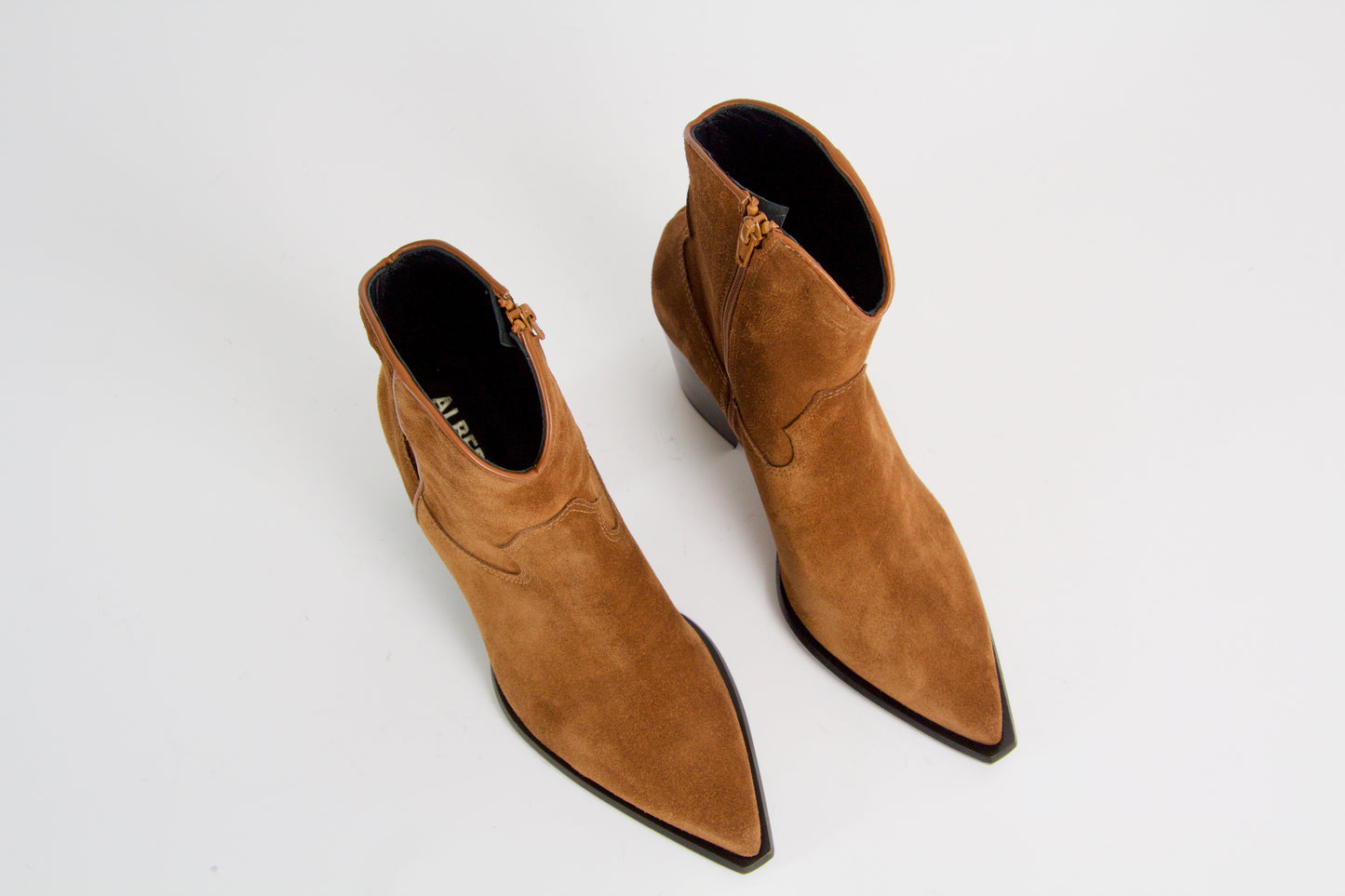 Shannon Cuoio Suede Ankle Boots