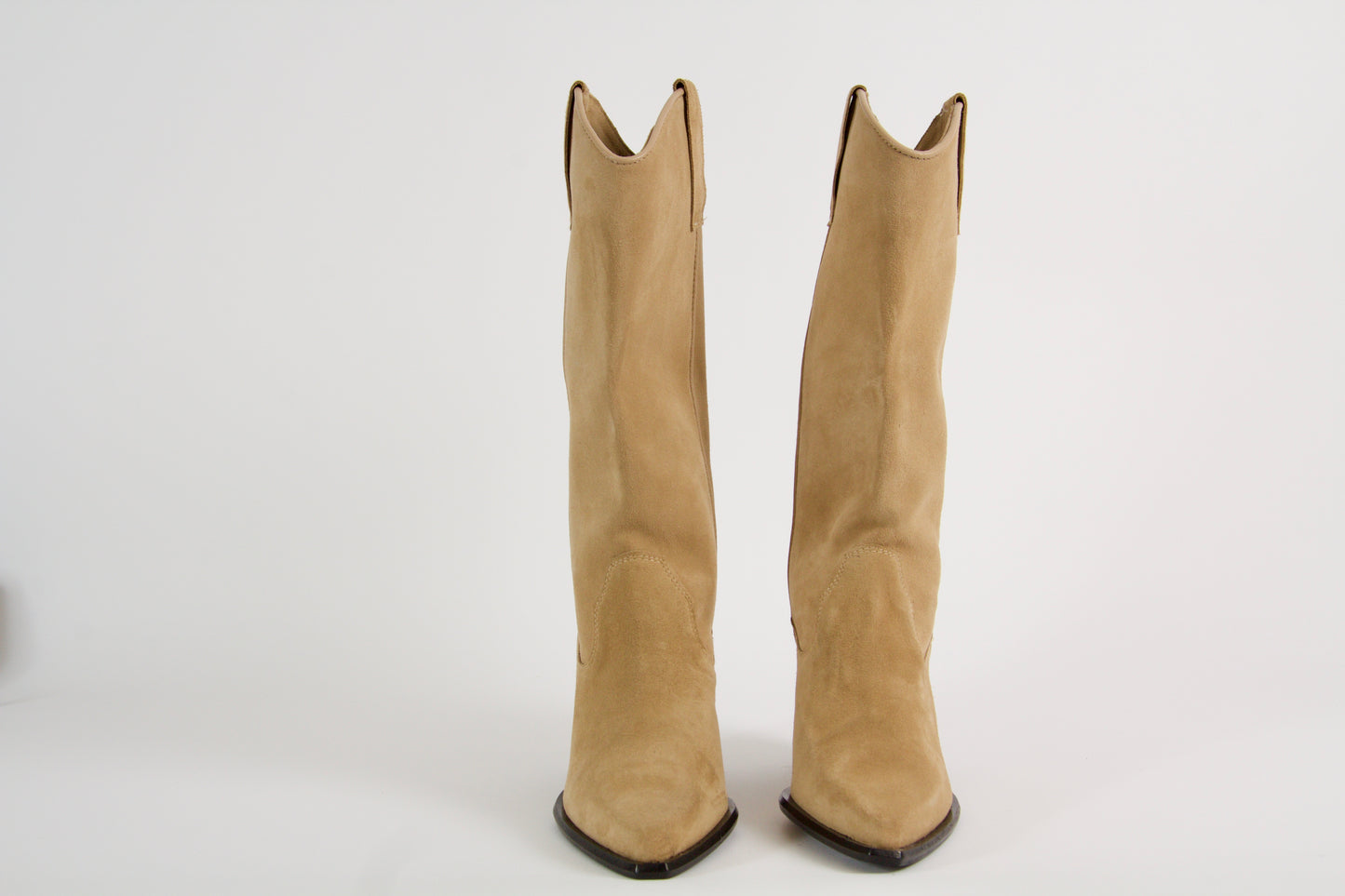 Sapphire Stövlar i Beige Mocka