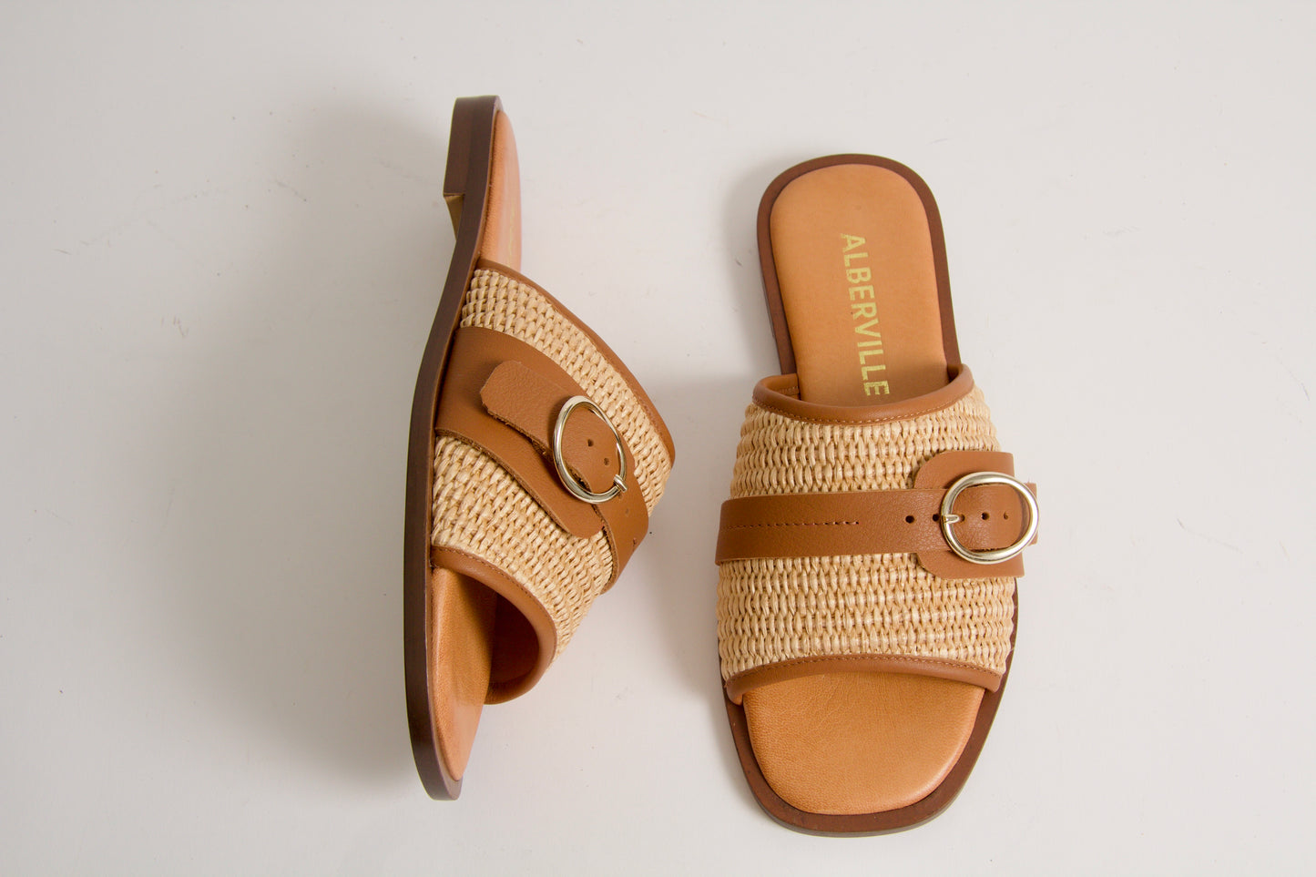 Vide Natural Rafia Sandals