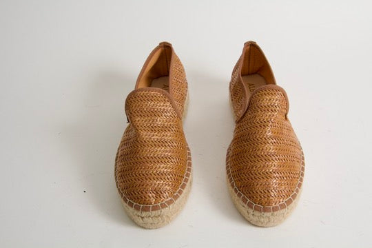 Vida Brown Rafia Espadrille