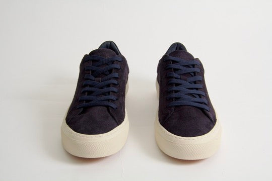 Wille Sneakers Marinblå Mocka