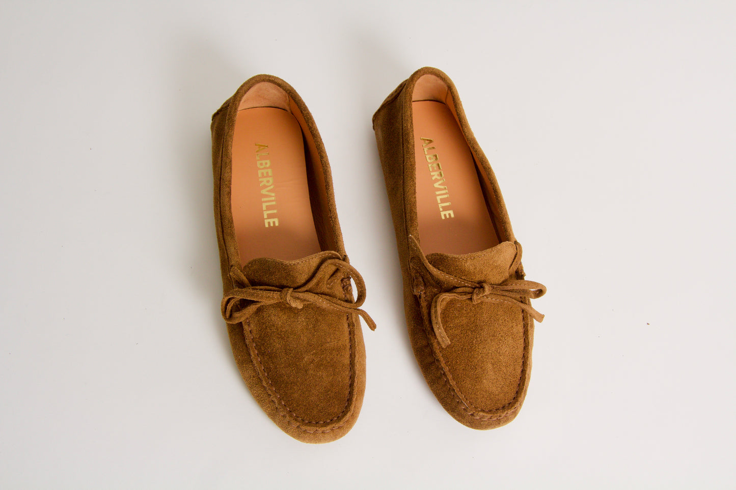 Rosalie Cognac Suede Moccasin