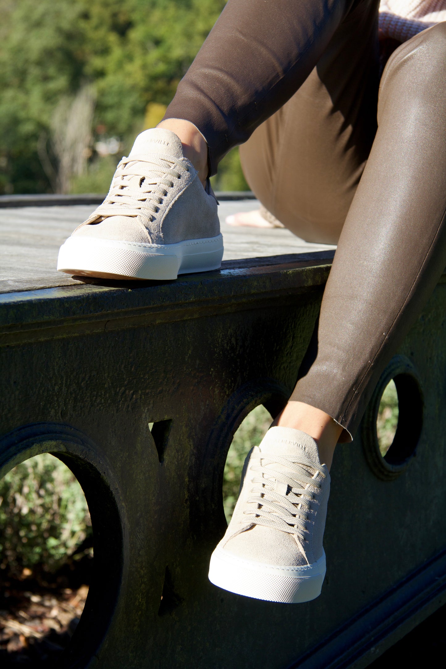 Wilde Sand Beige Suede Sneakers