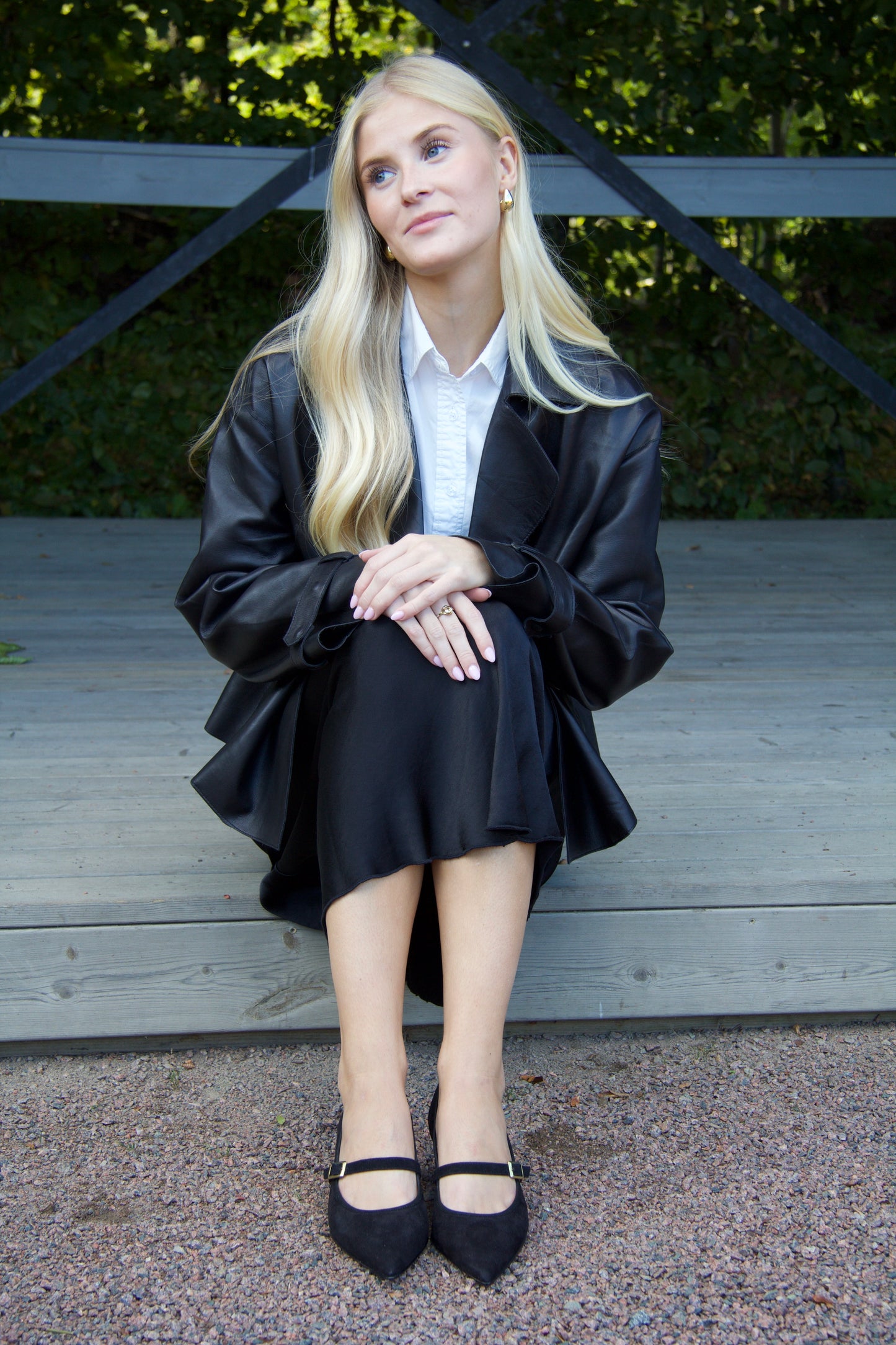 Wilma Black Ballerina Shoes