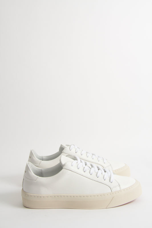 Wilde White Leather Sneakers