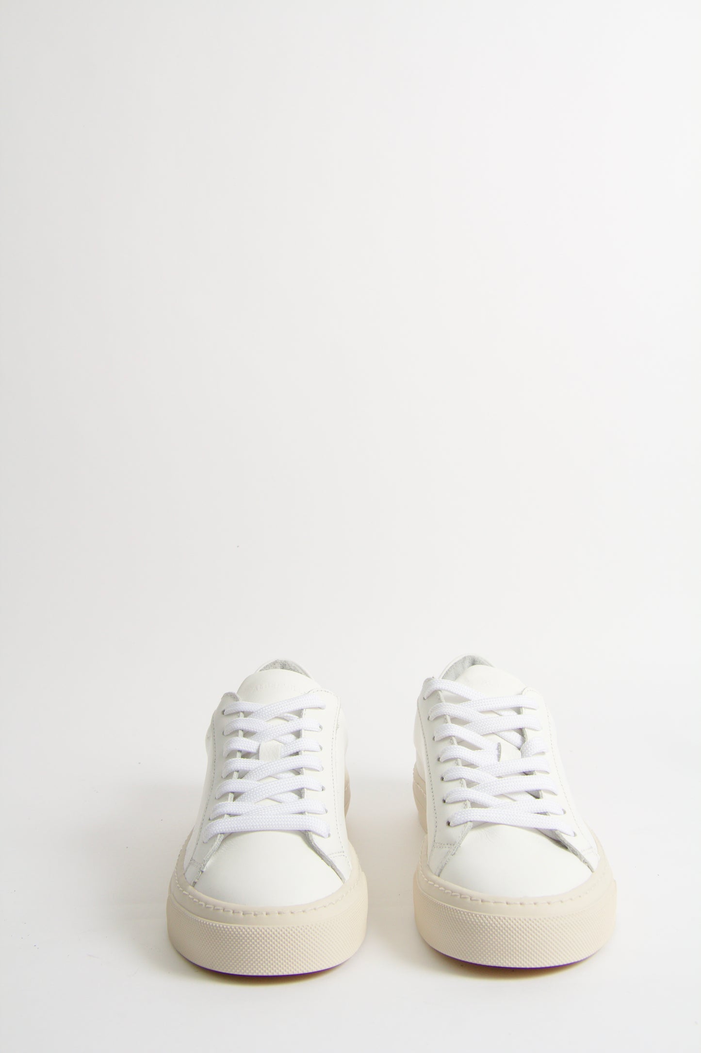 Wilde White Leather Sneakers