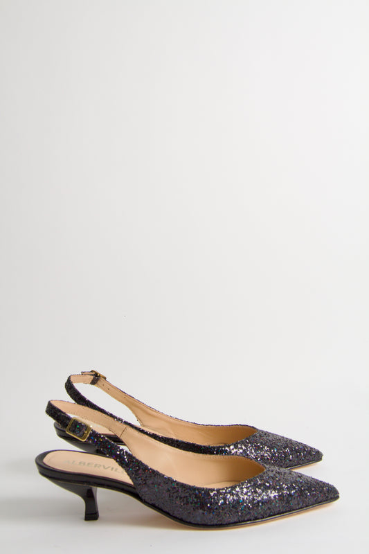 Valkyria Glittery Slingback Pumps