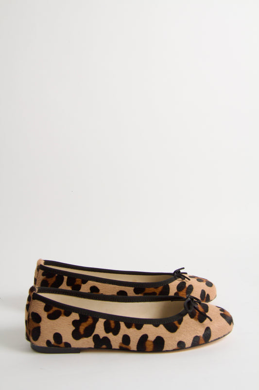 Vanessa Leopard Ballerina Shoes