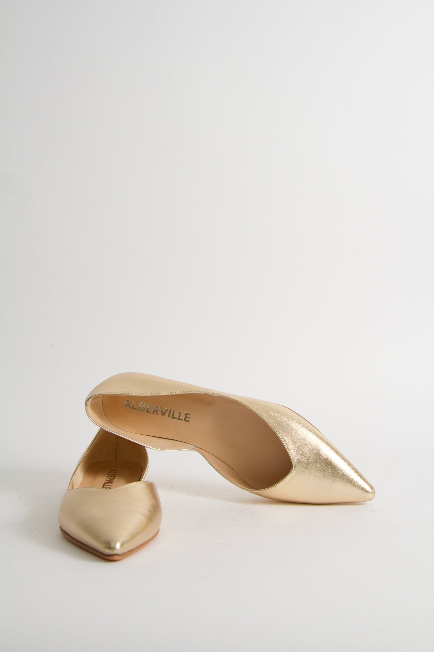 Tabitha Gold Ballerina Shoes