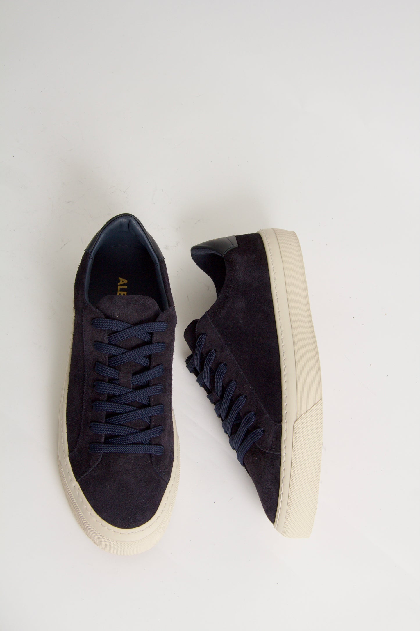 Wille Men's Navy Suede Sneakers
