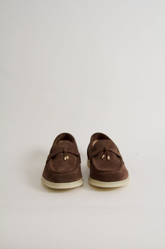 Vinnie Loafers i Mörk Brun Mocka