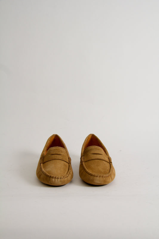 Rosemary Whisky Brown Suede Moccasin