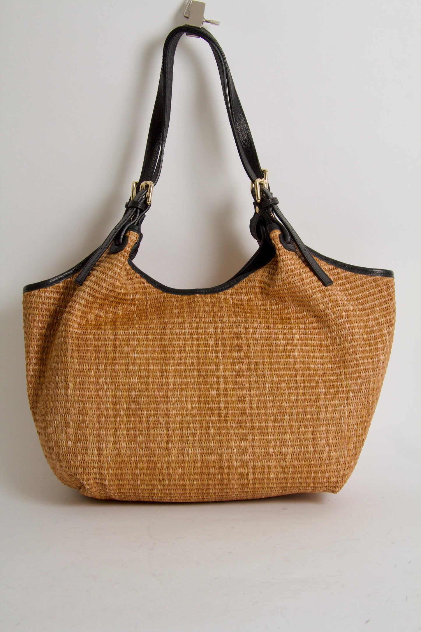 Carlotta Tote Bag Natur + Black Shopper väska