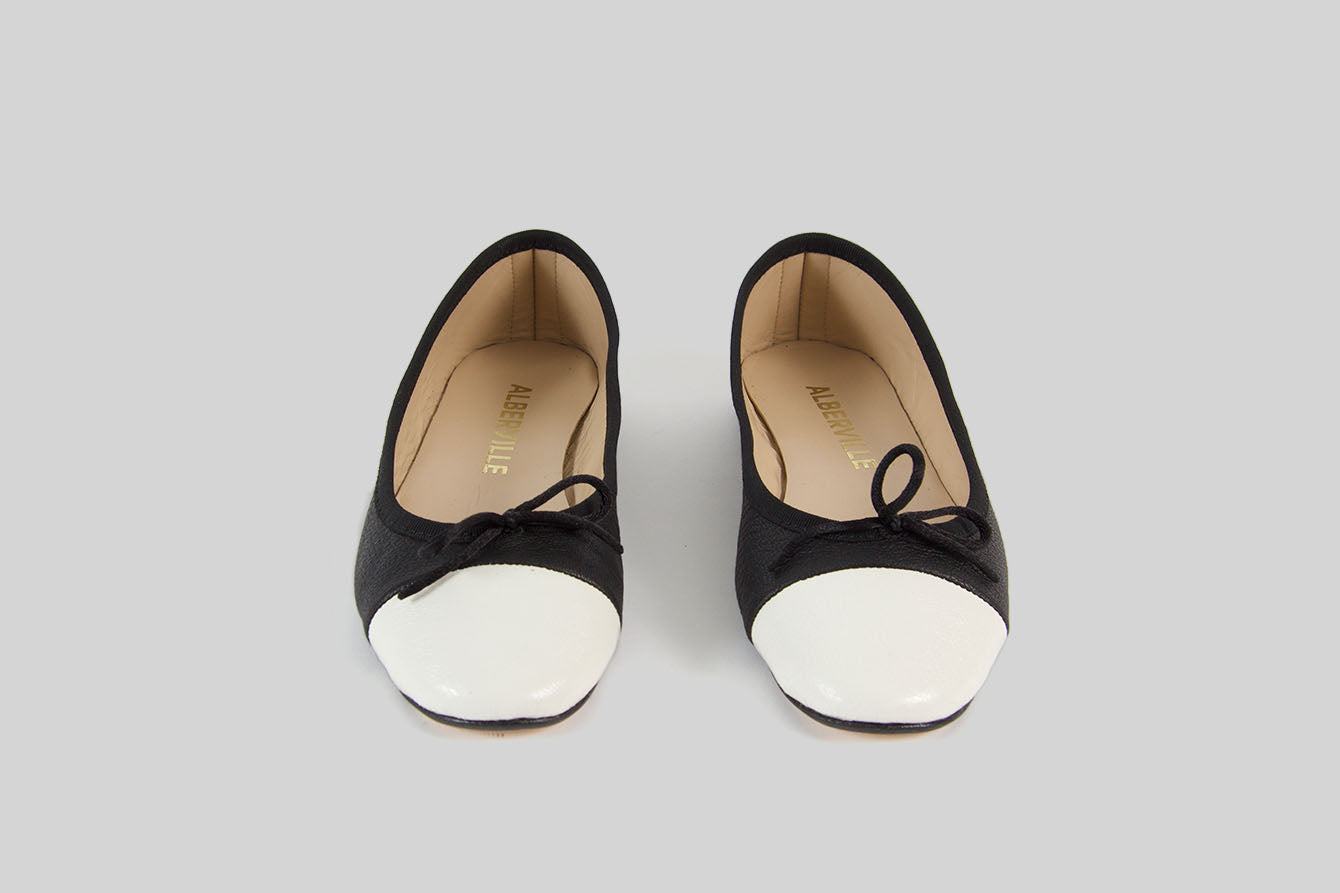 Marion Svart-Offwhite Ballerina
