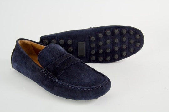 Victor Men's Navy Moccasin