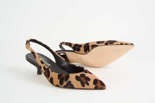 Valkyria Pumps i Leopard Läder