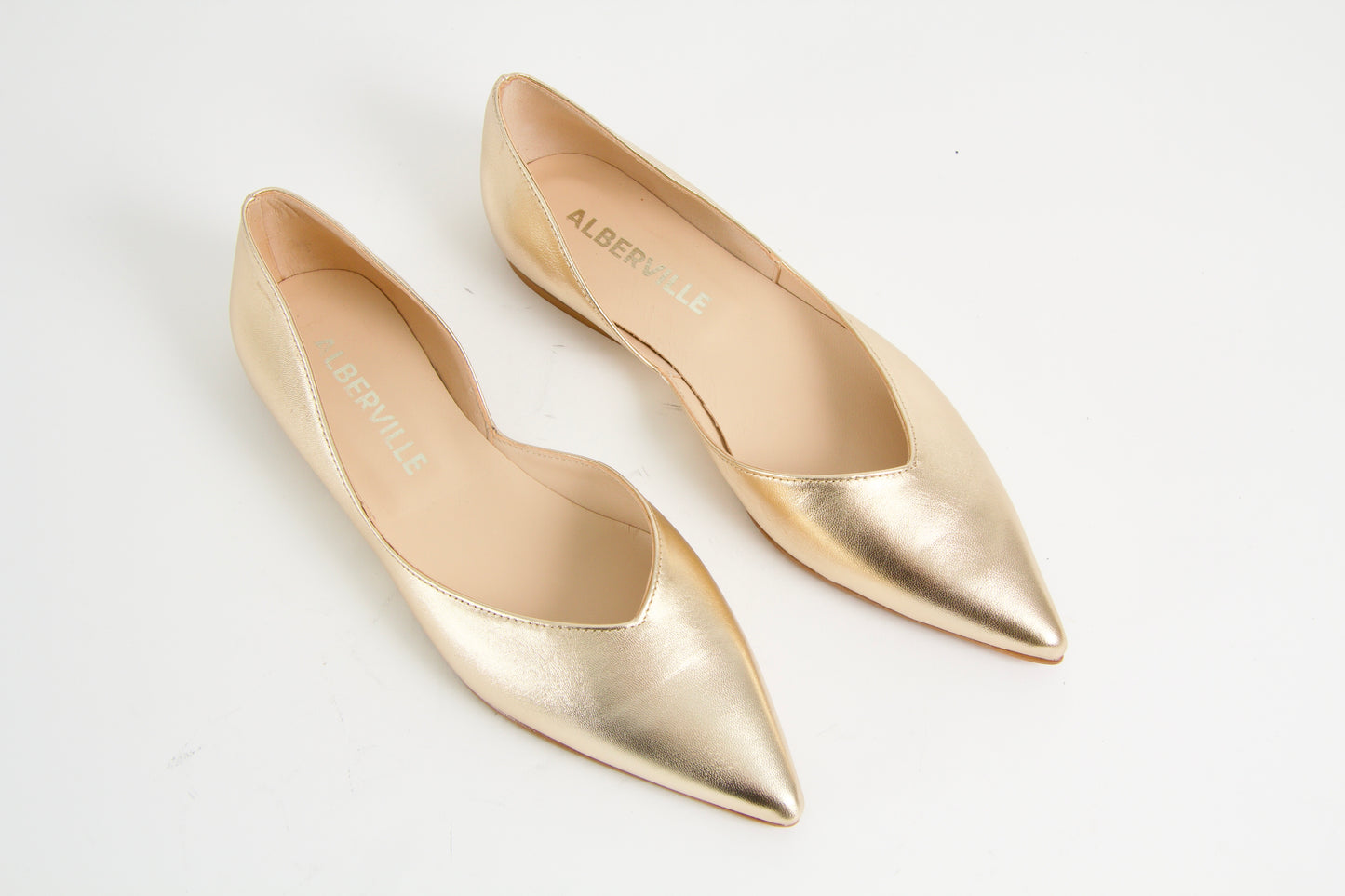 Tabitha Gold Ballerina Shoes