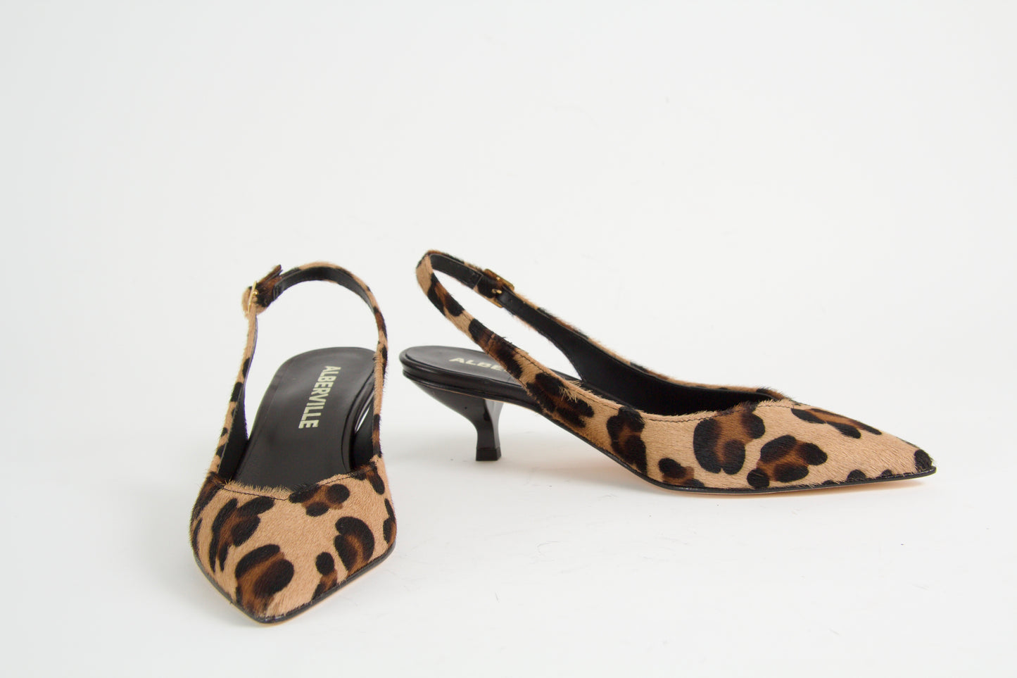 Valkyria Pumps i Leopard Läder