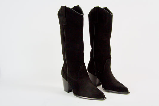 Sapphire Black Suede Boots