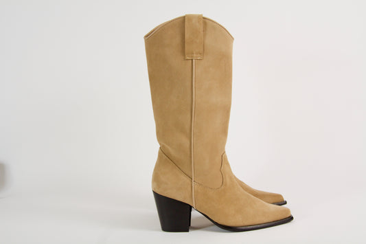 Sapphire Beige Suede Boots