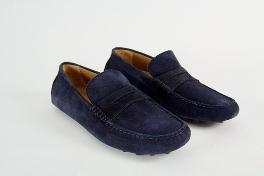 Victor Men's Navy Moccasin