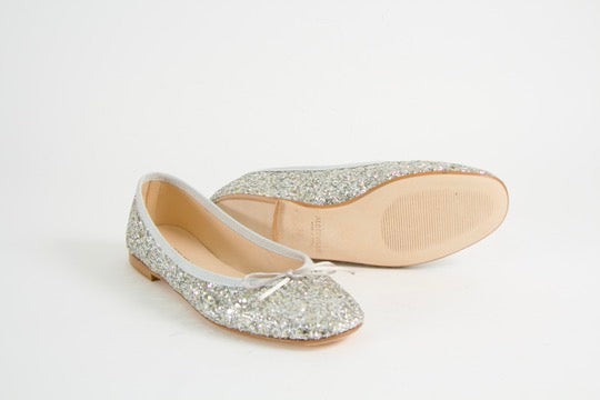 Dance Silver Glitter Ballerina Shoes