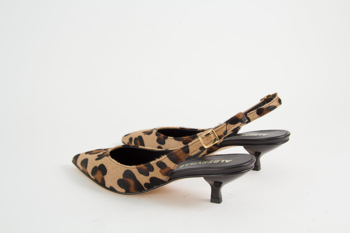 Valkyria Pumps i Leopard Läder