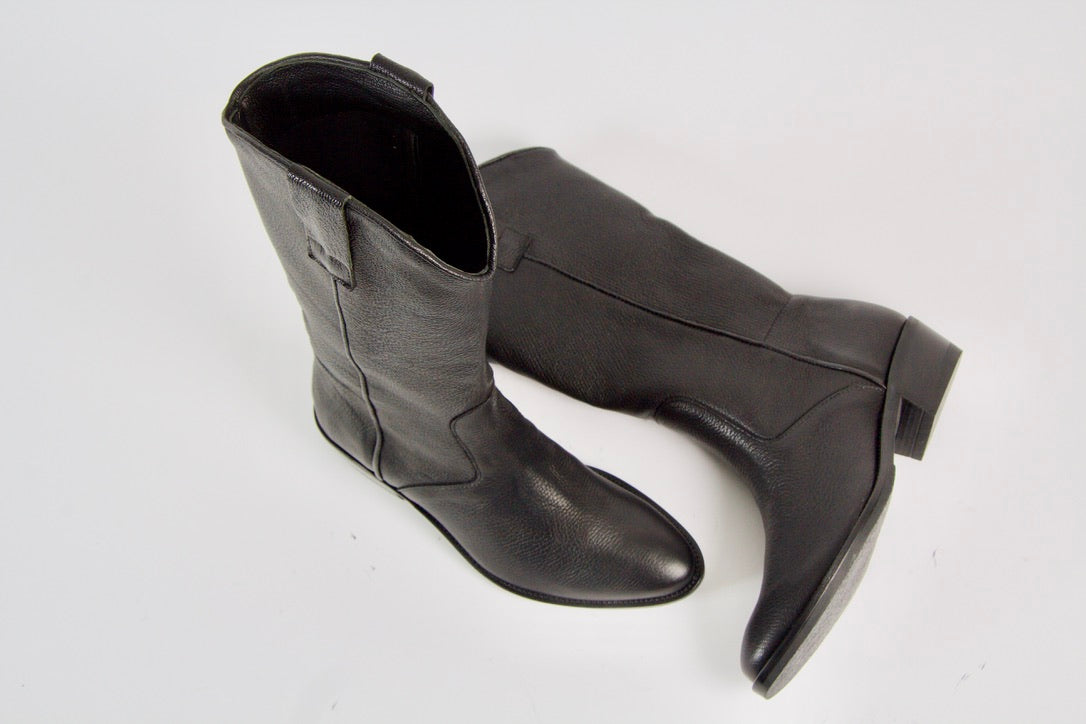 Simona Black Western Boots