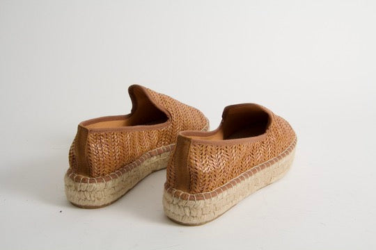 Vida Brun Bast Espadrillos