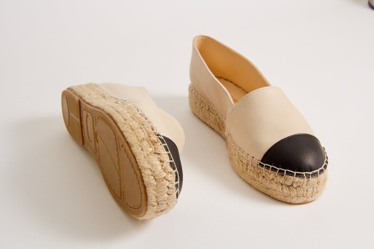 Vicky Espadrillos med Tåhätta