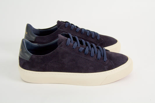 Wille Sneakers Marinblå Mocka
