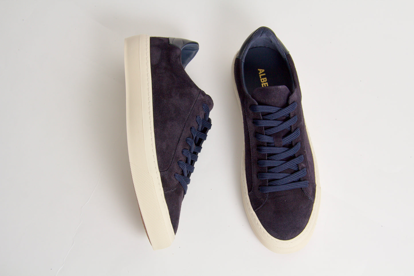 Wille Sneakers Marinblå Mocka
