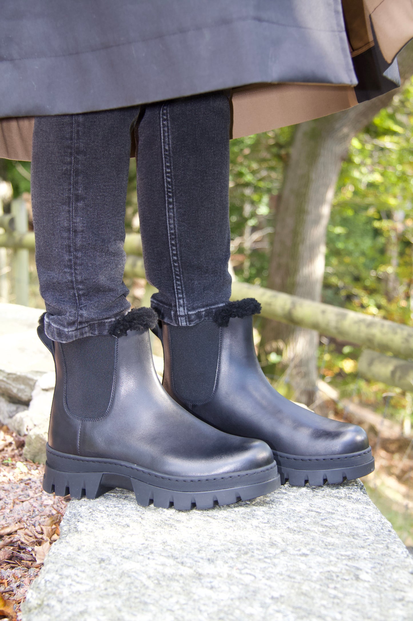 Winter Black Shearling Boots
