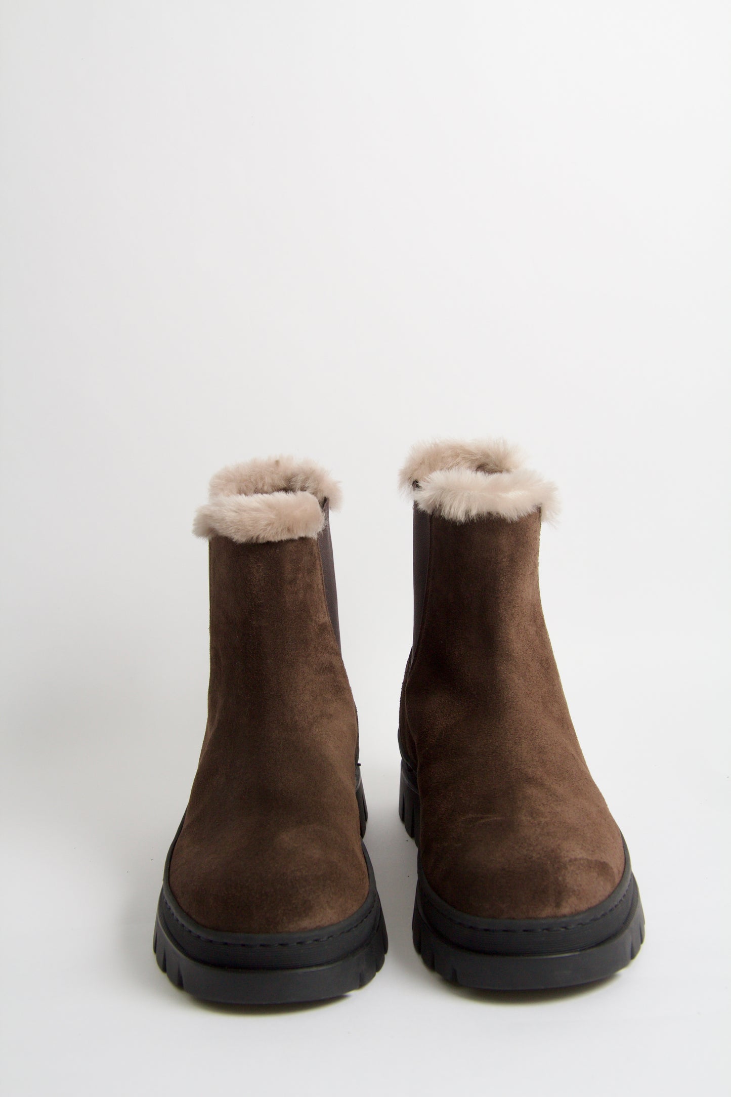 Winter Dark Brown Shearling Boots
