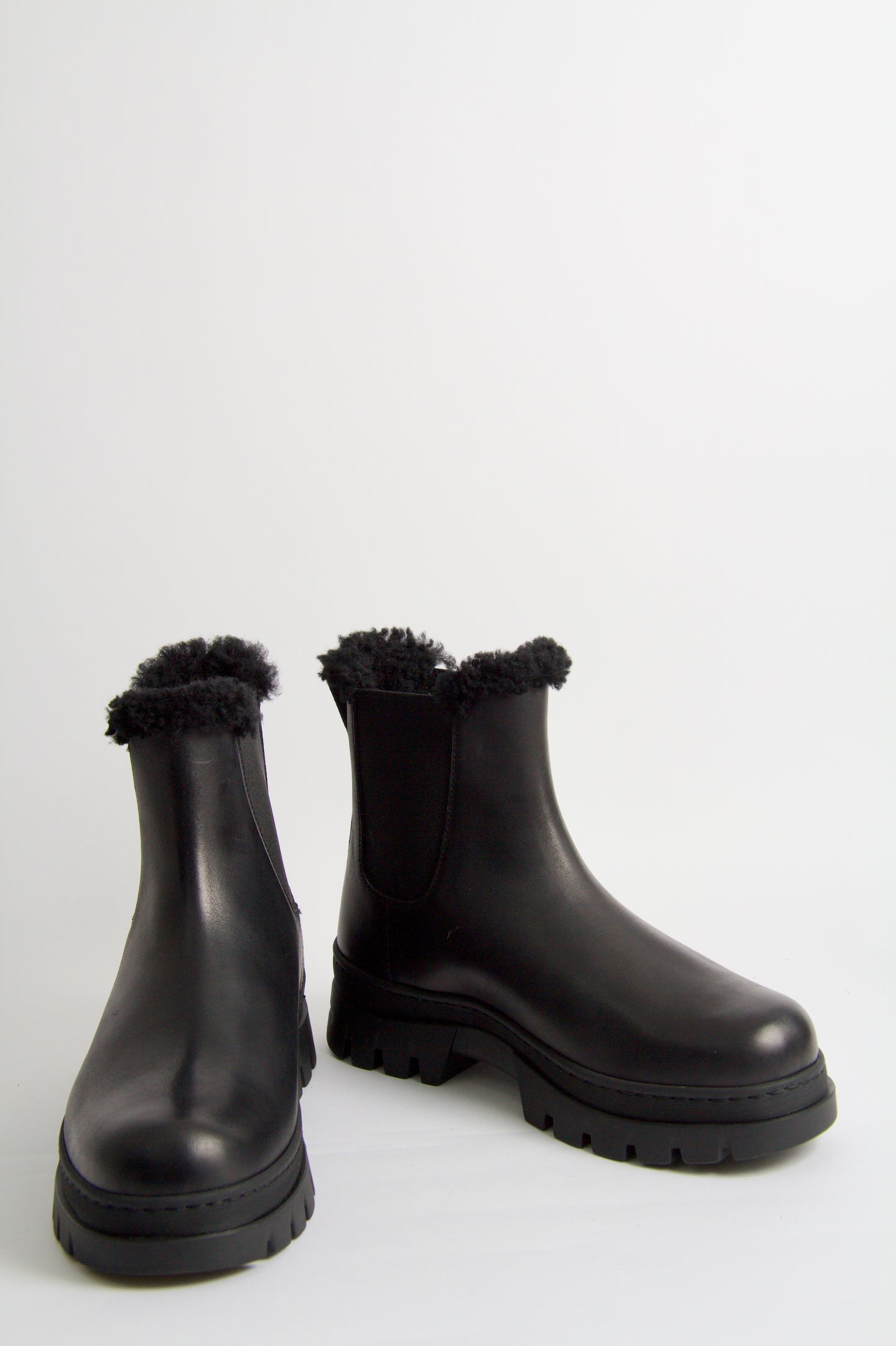 Winter Black Shearling Boots