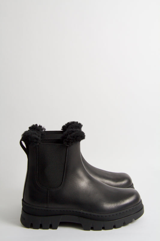 Winter Black Shearling Boots