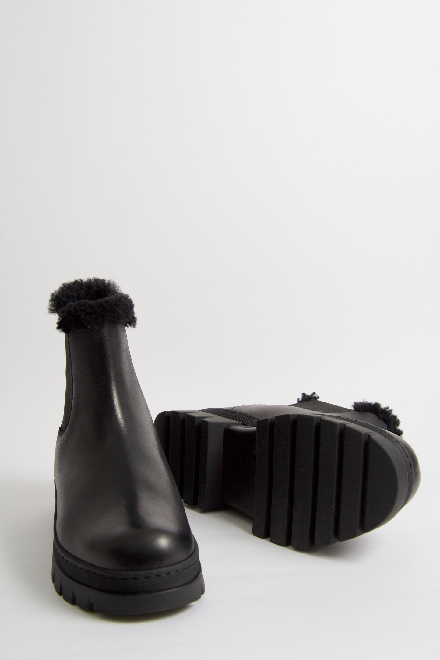 Winter Black Shearling Boots