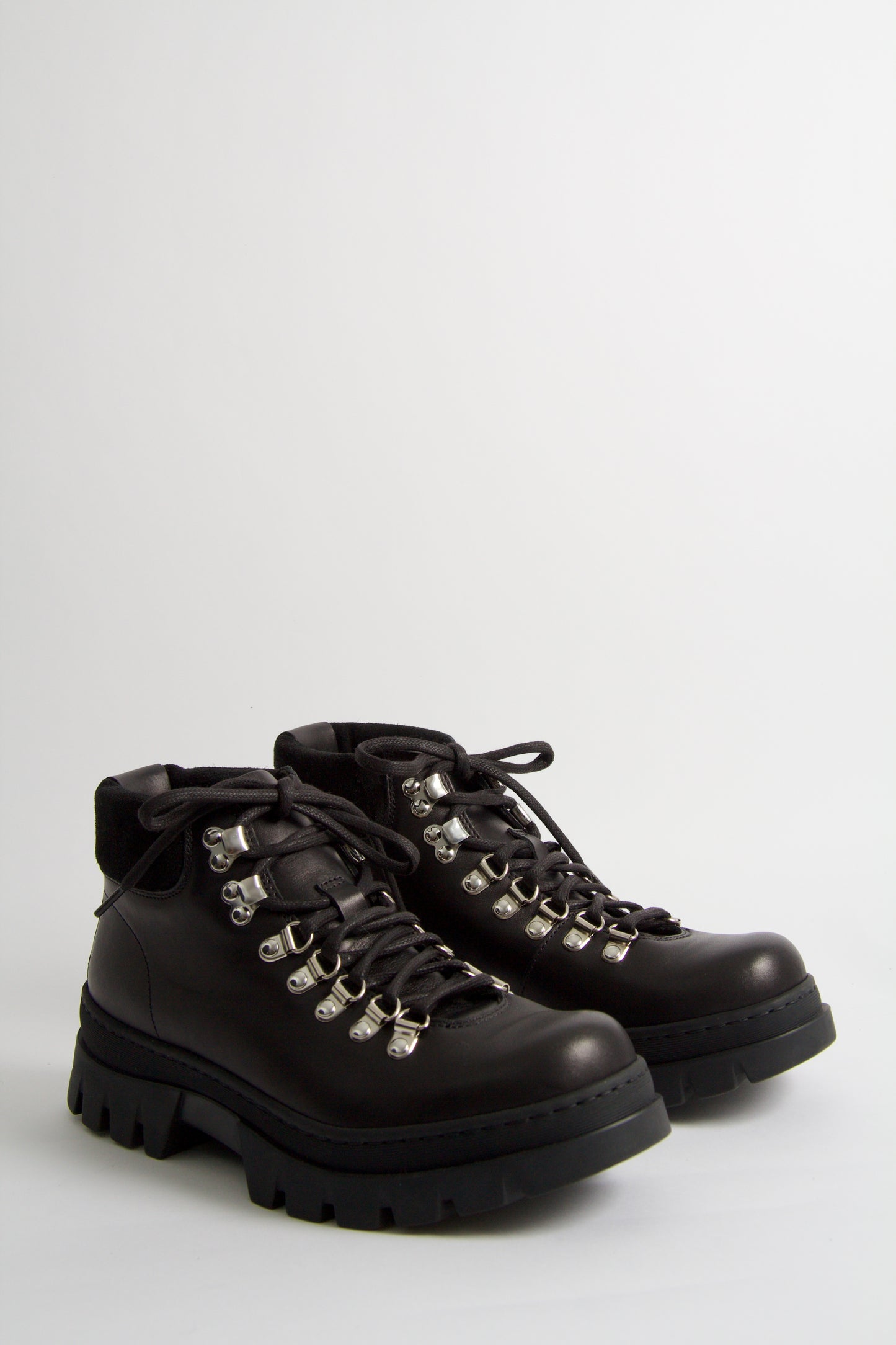 Wiggo Black Lace-up Boots