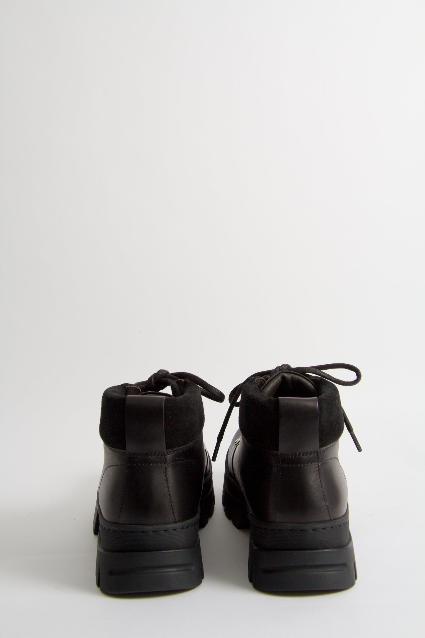 Wiggo Black Lace-up Boots