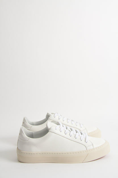 Wilde White Leather Sneakers