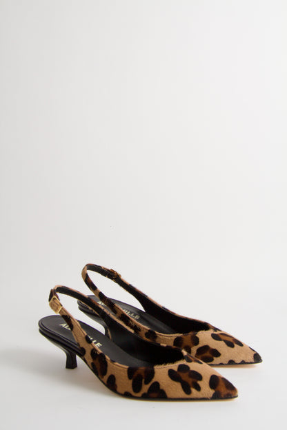 Valkyria Pumps i Leopard Läder