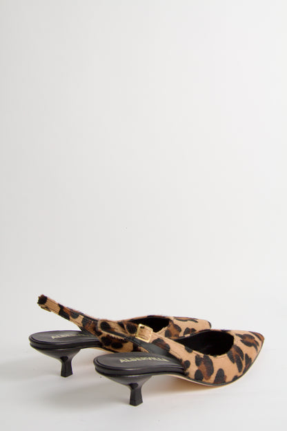 Valkyria Pumps i Leopard Läder