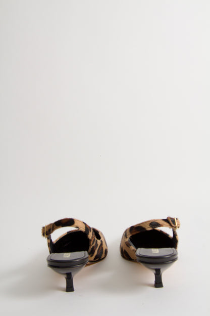 Valkyria Pumps i Leopard Läder